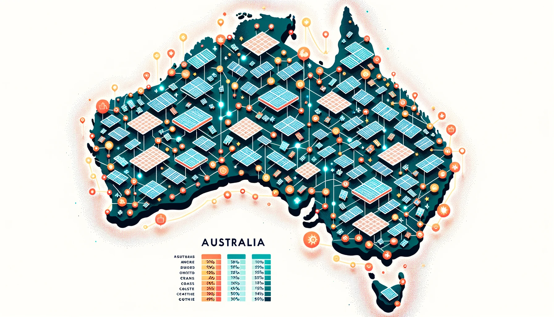 Growth of solar installations in Australia